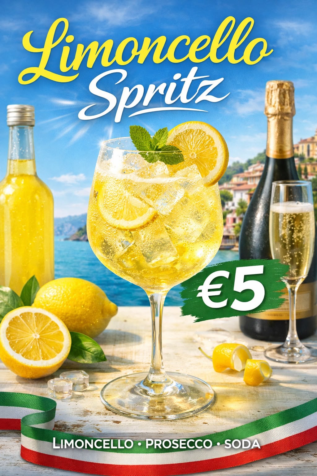 Промоционален визуал за Limoncello Spritz с цена 5€